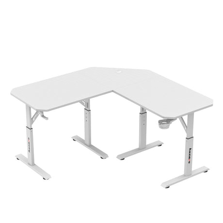 Huzaro Hero 7.3 White 140 cm adjustable corner gaming desk - image 2