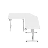 Huzaro Hero 7.3 White 140 cm adjustable corner gaming desk - image 3