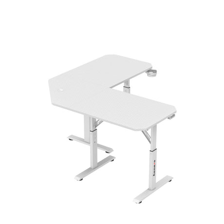 Huzaro Hero 7.3 White 140 cm adjustable corner gaming desk - image 5