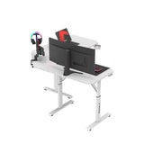 Huzaro Hero 7.3 White 140 cm adjustable corner gaming desk - image 6