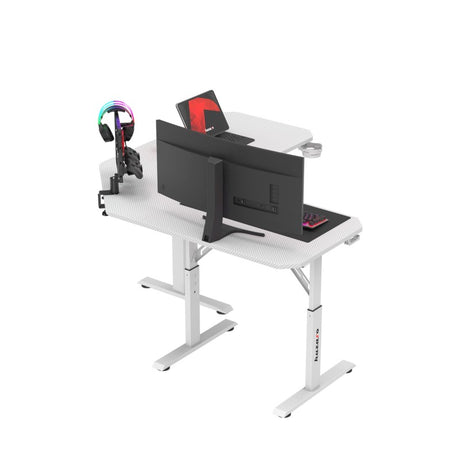 Huzaro Hero 7.3 White 140 cm adjustable corner gaming desk - image 6