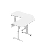 Huzaro Hero 7.3 White 140 cm adjustable corner gaming desk - image 7