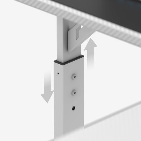 Huzaro Hero 7.3 White 140 cm adjustable corner gaming desk - image 10