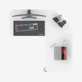 Huzaro Hero 7.3 White 140 cm adjustable corner gaming desk - image 16
