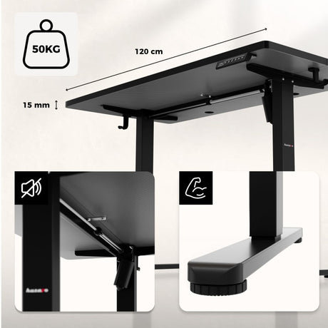 Huzaro Hero 8.1 Black electric gaming desk - image 14