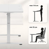 Huzaro Hero 8.1 White electric gaming desk - image 2