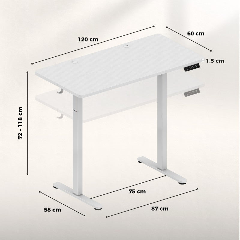 Huzaro Hero 8.1 White electric gaming desk - image 11