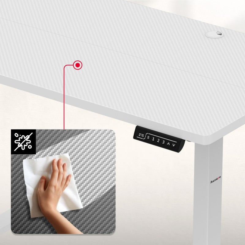 Huzaro Hero 8.1 White electric gaming desk - image 12