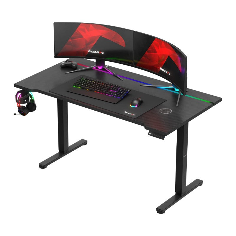 Huzaro Hero 8.7 RGB Black 140 cm electric gaming desk - image 8