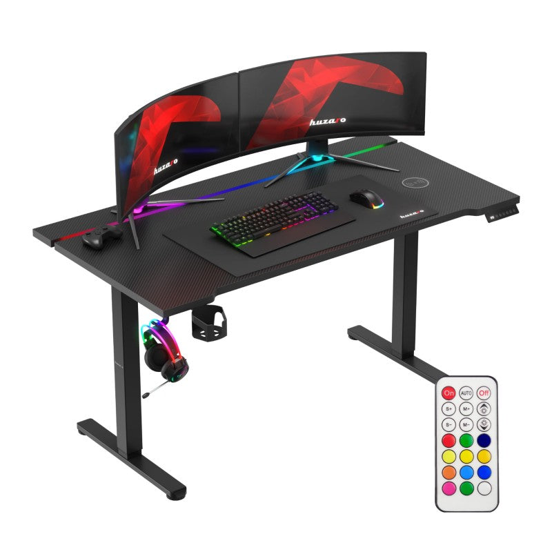 Huzaro Hero 8.7 RGB Black 140 cm electric gaming desk - image 9