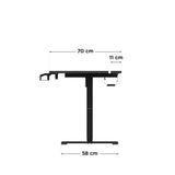 Huzaro Hero 8.7 RGB Black 140 cm electric gaming desk - image 11