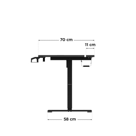 Huzaro Hero 8.7 RGB Black 140 cm electric gaming desk - image 11