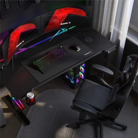 Huzaro Hero 8.7 RGB Black 140 cm electric gaming desk - image 22