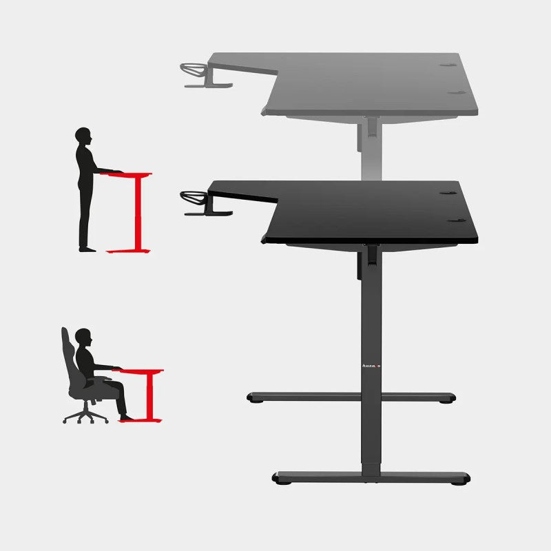 Huzaro Hero 9.1 Black 145 cm gaming desk - image 4