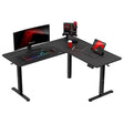 Huzaro Hero 9.5 Black 160 cm electric corner gaming desk - image 1