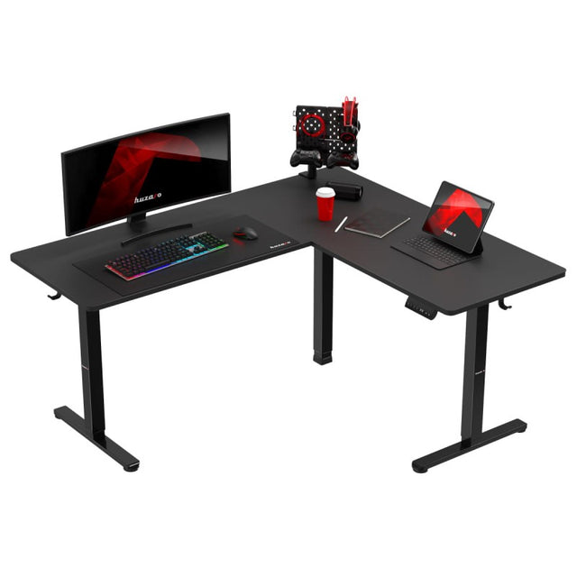 Huzaro Hero 9.5 Black 160 cm electric corner gaming desk - image 1