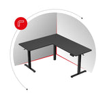 Huzaro Hero 9.5 Black 160 cm electric corner gaming desk - image 40