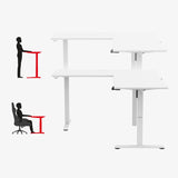 Huzaro Hero 9.5 White 160 cm electric corner gaming desk - image 4