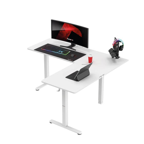 Huzaro Hero 9.5 White 160 cm electric corner gaming desk - image 10