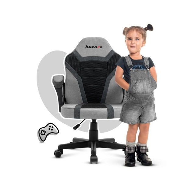 Huzaro Ranger 1.0 Grey Mesh gaming chair for kids - image 1