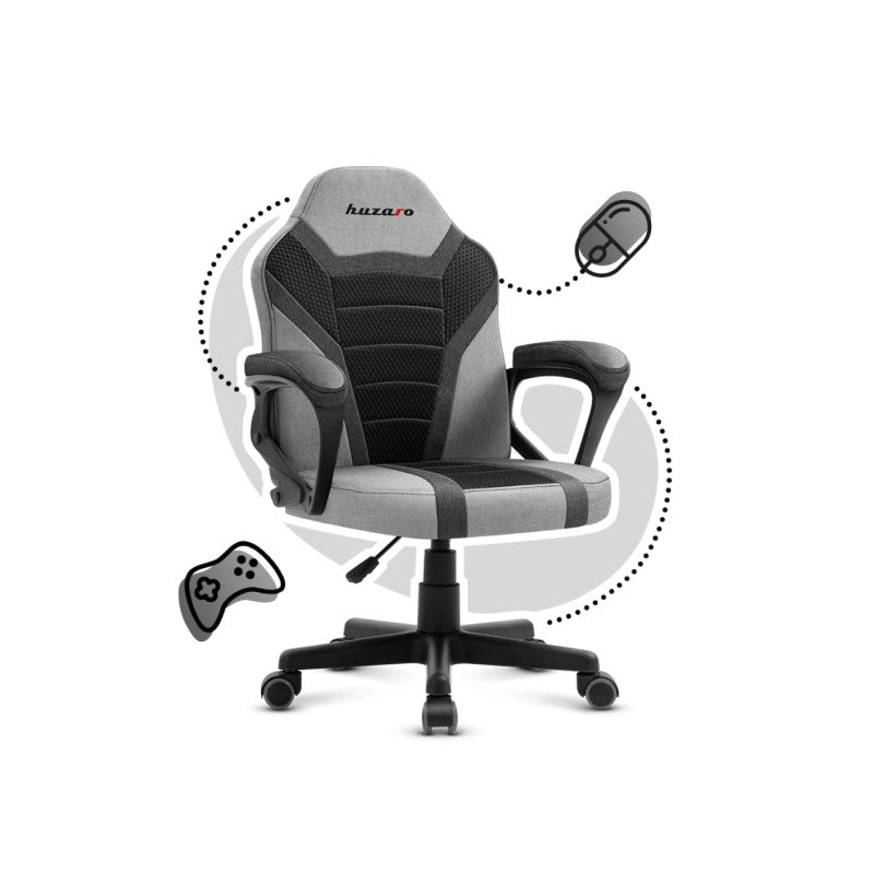 Huzaro Ranger 1.0 Grey Mesh gaming chair for kids - image 5