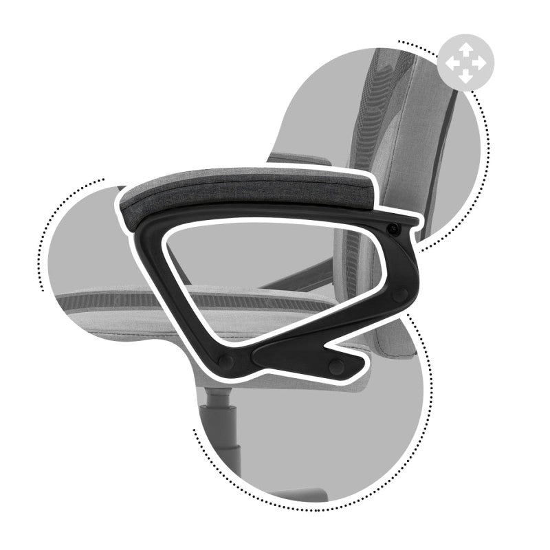 Huzaro Ranger 1.0 Grey Mesh gaming chair for kids - image 14