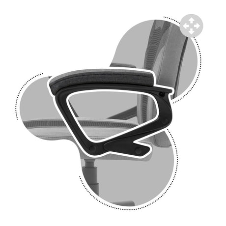 Huzaro Ranger 1.0 Grey Mesh gaming chair for kids - image 14