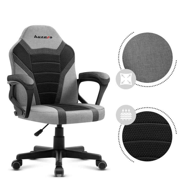 Huzaro Ranger 1.0 Grey Mesh gaming chair for kids - image 15