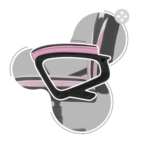 Huzaro Ranger 1.0 Pink Mesh child's gaming chair - image 12