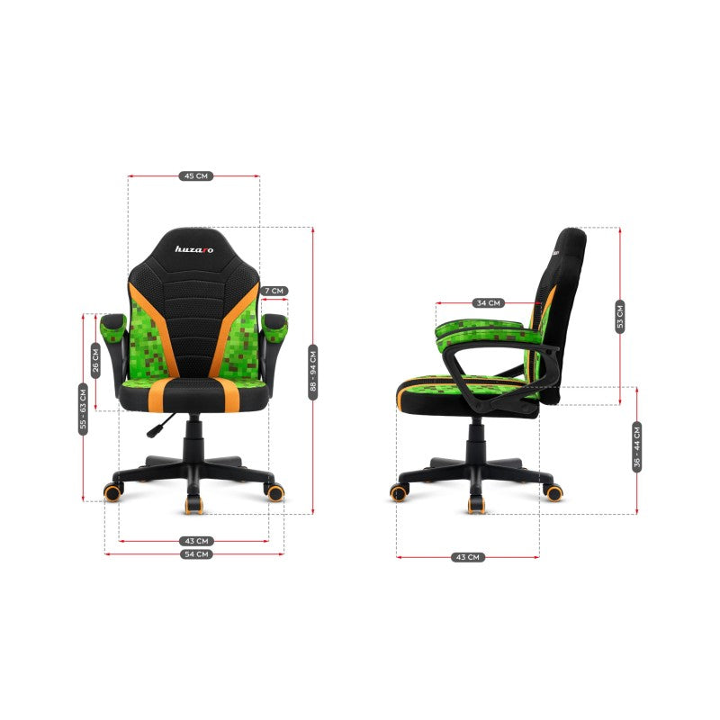 Huzaro Ranger 1.0 Pixel Mesh gaming chair for kids - image 15