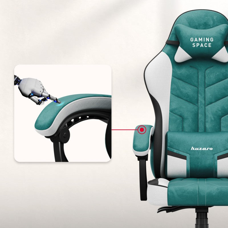 Huzaro Velour gaming chair Force 2.7 Green - image 2