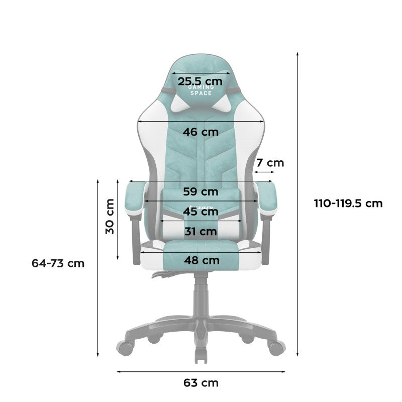 Huzaro Velour gaming chair Force 2.7 Green - image 9