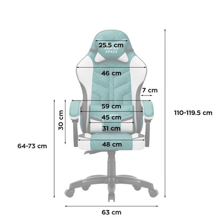 Huzaro Velour gaming chair Force 2.7 Green - image 9