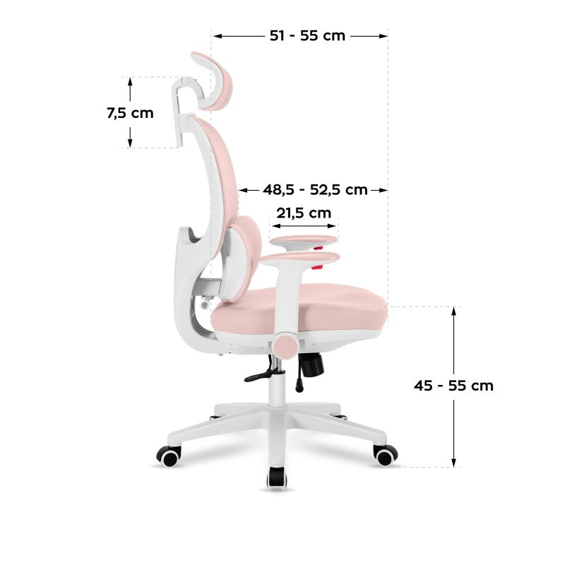 Mark Adler Junior 6.3 Pink ergonomic children's chair - image 7