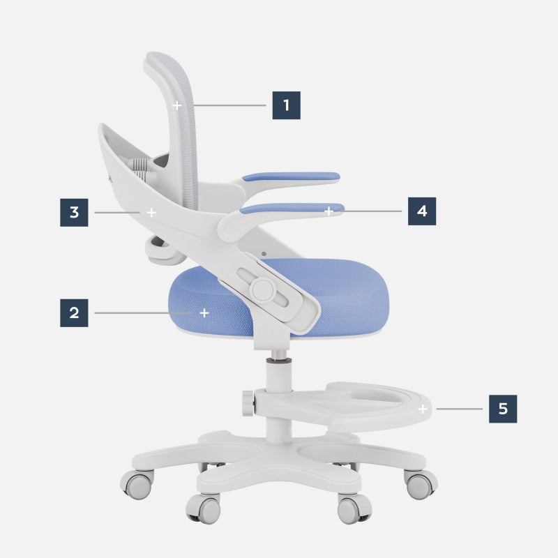 Mark Adler Child's desk chair Junior 4.3 Blue-grey - image 15