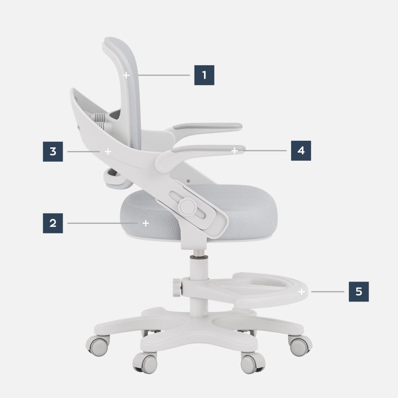 Mark Adler Children's desk chair Junior 4.3 Grey - image 17