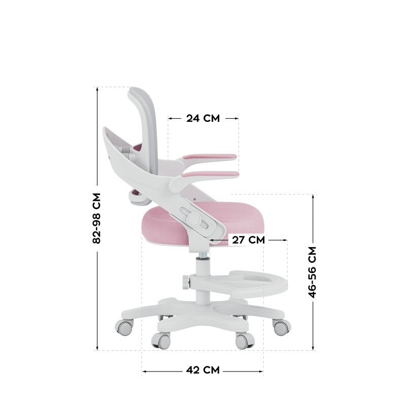 Mark Adler Children's desk chair Junior 4.3 Pink-grey - image 11