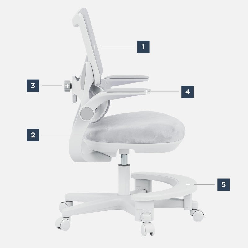 Mark Adler Children's desk chair Junior 5.7 Grey - image 13