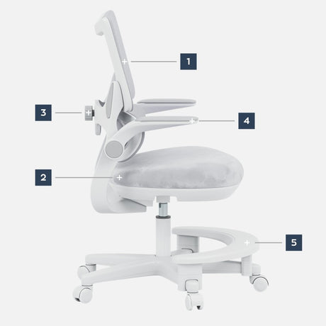 Mark Adler Children's desk chair Junior 5.7 Grey - image 13