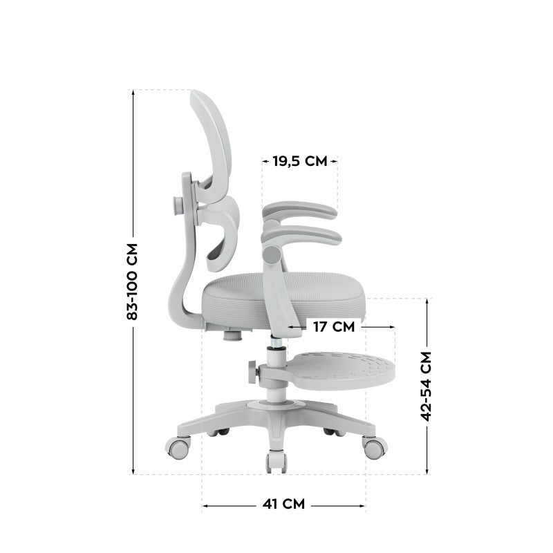 Mark Adler Children's ergonomic chair Junior 4.4 Grey - image 3