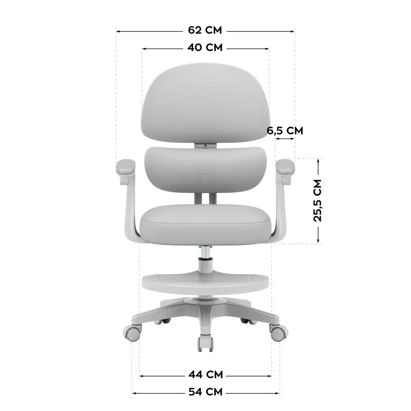 Mark Adler Children's ergonomic chair Junior 4.4 Grey - image 4