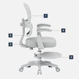 Mark Adler Children's ergonomic chair Junior 4.4 Grey - image 12
