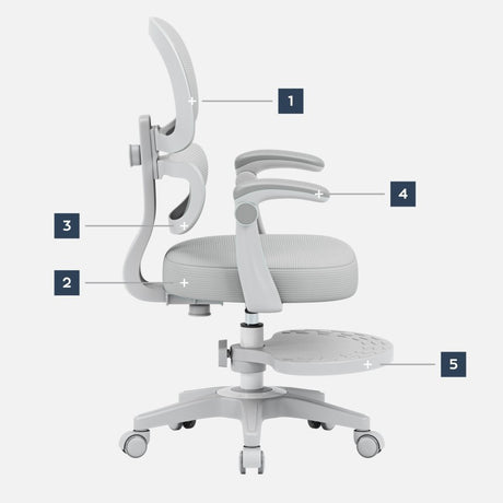 Mark Adler Children's ergonomic chair Junior 4.4 Grey - image 12