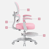 Mark Adler Children's ergonomic chair Junior 4.4 Pink - image 14
