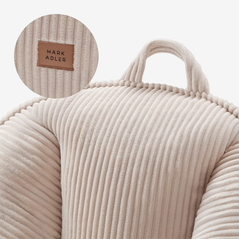 Mark Adler Corduroy backrest pouffe chair Comfy 4.0 Beige - image 2