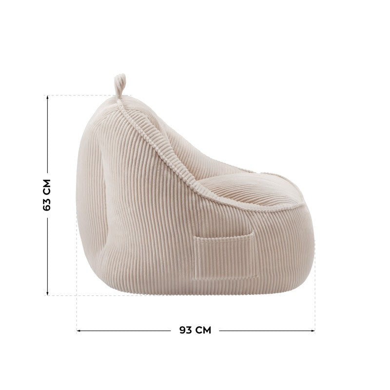 Mark Adler Corduroy backrest pouffe chair Comfy 4.0 Beige - image 9