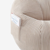 Mark Adler Corduroy pouffe armchair with footrest Comfy 3.0 Beige - image 4
