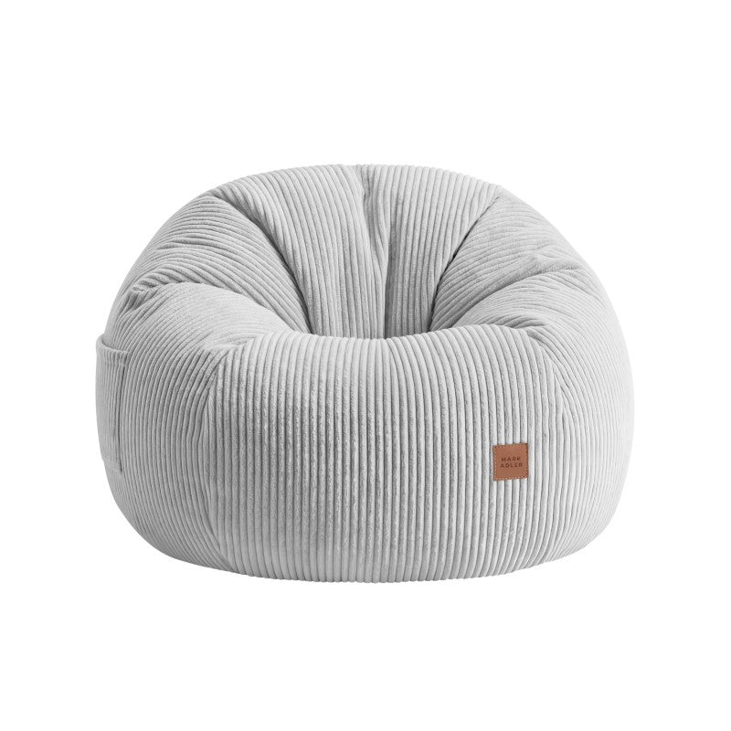 Mark Adler Corduroy pouffe armchair with footrest Comfy 3.0 Grey - image 8