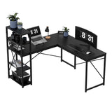 Mark Adler Corner desk with shelves Leader 5.9 Black 145 cm - image 1