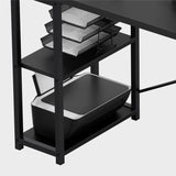 Mark Adler Corner desk with shelves Leader 5.9 Black 145 cm - image 4